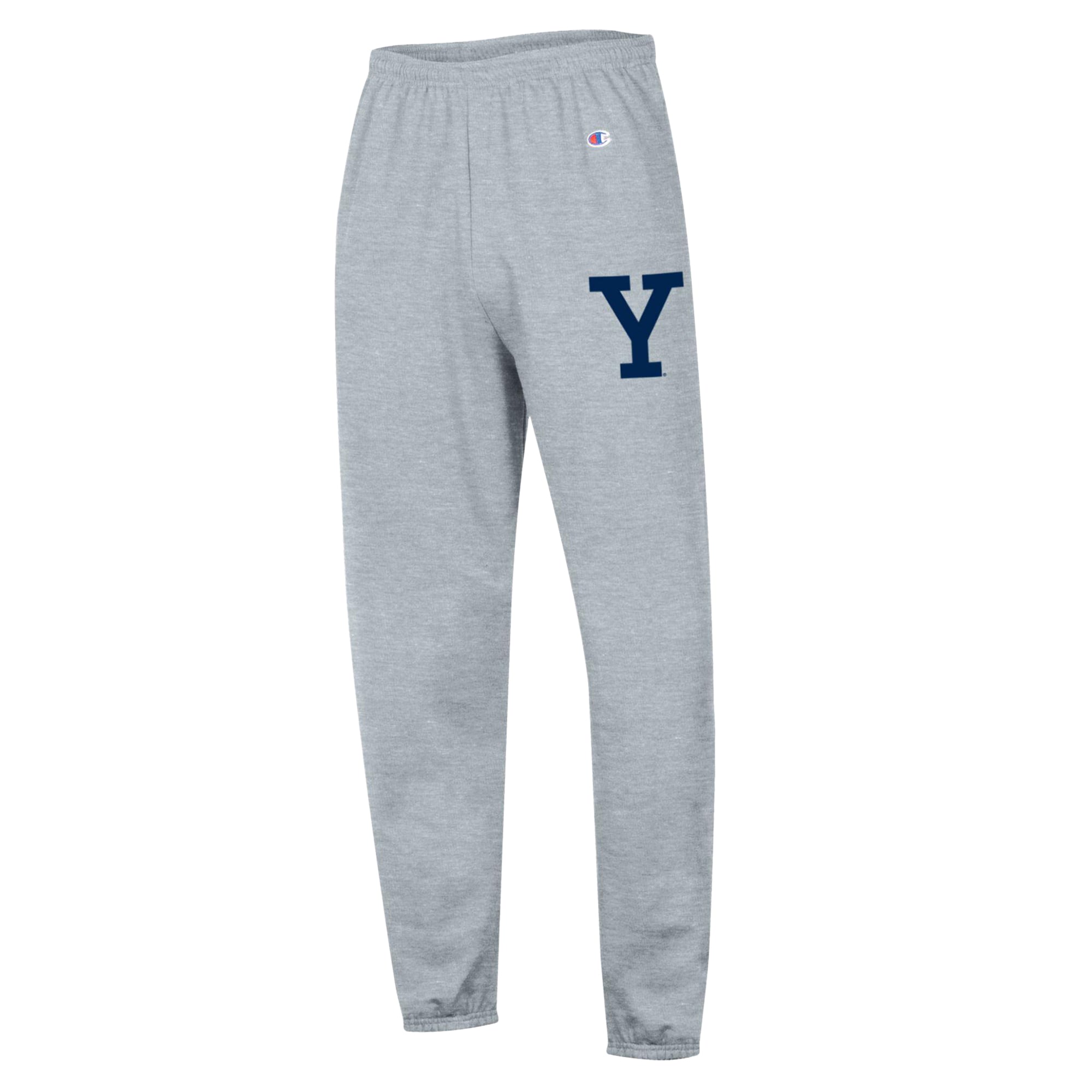 Men's Champion Heather Gray Yale Bulldogs Powerblend Fleece Team Sweatpants