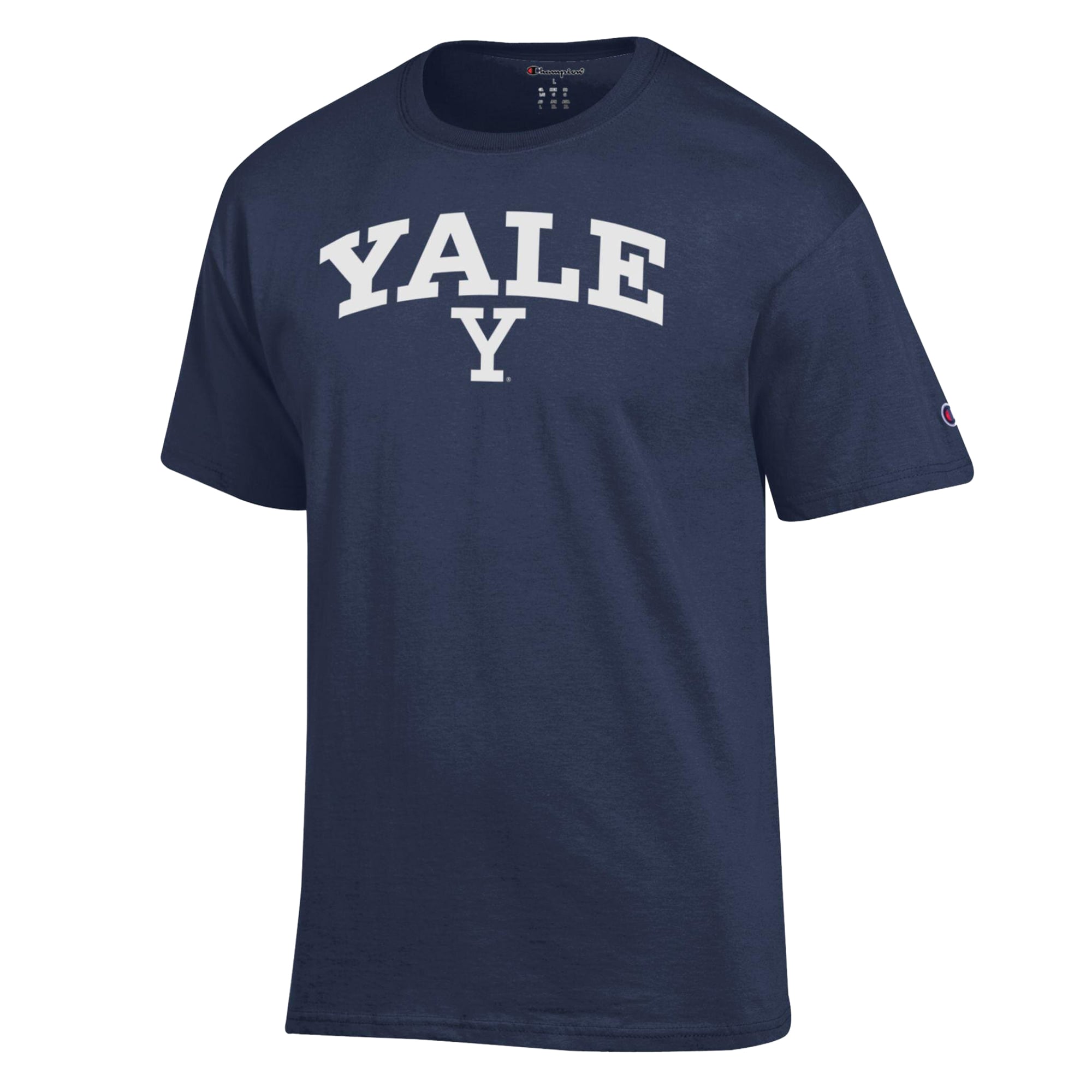 T-shirt homme Champion bleu marine avec logo en forme d'arche des Yale Bulldogs