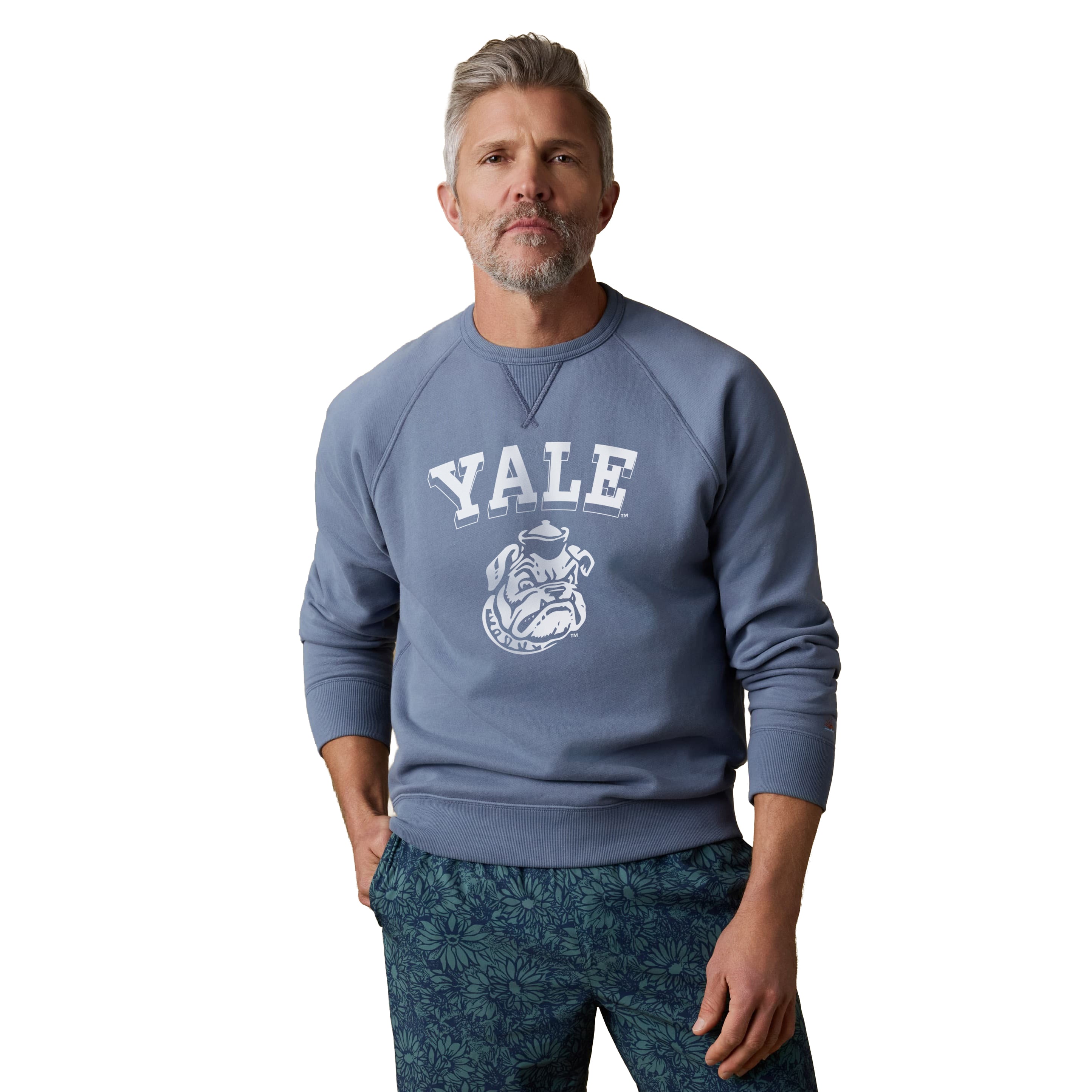 Sweat-shirt polaire FAHERTY Stone Yale Bulldogs High Standard pour homme