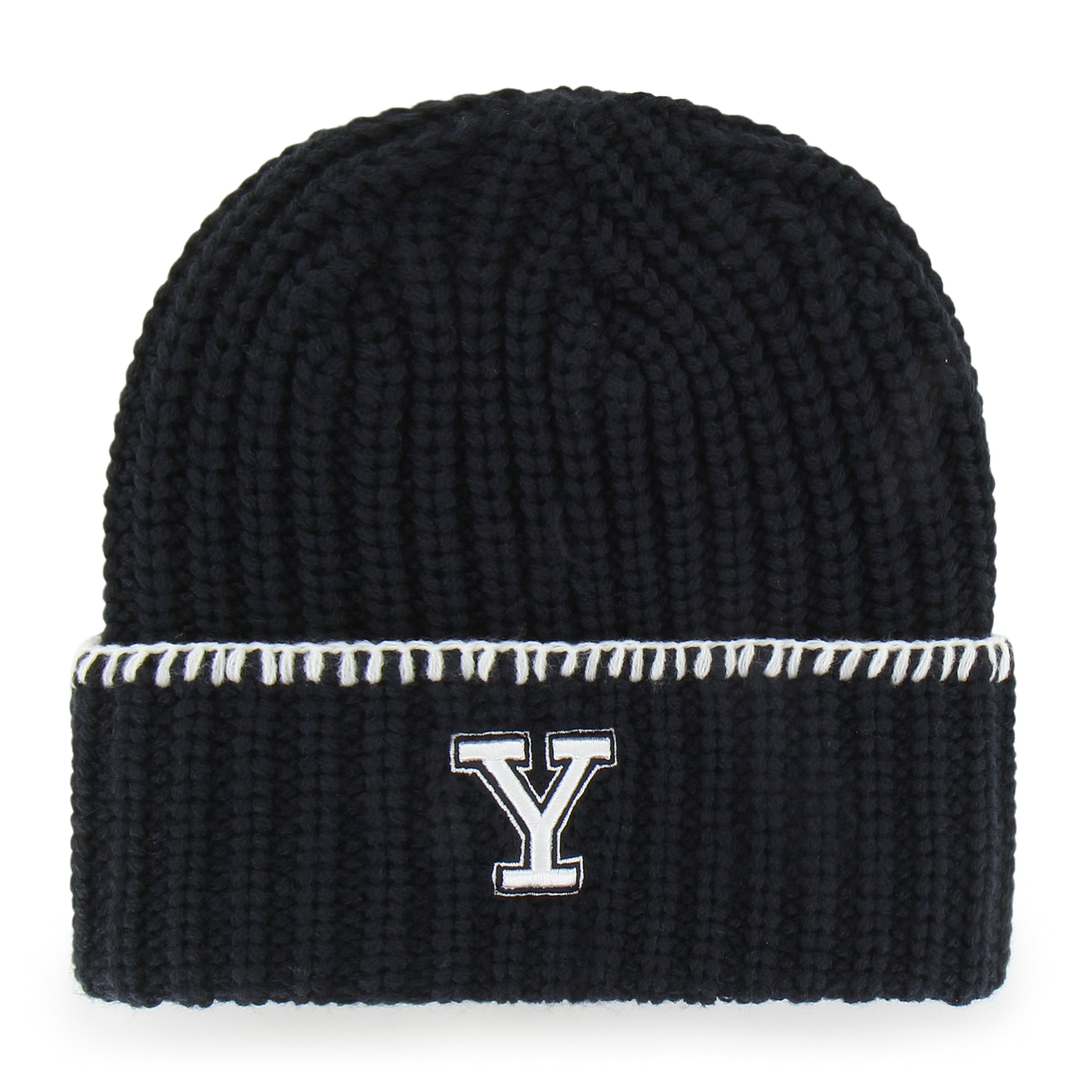 Bonnet à revers en maille point de couverture Yale Bulldogs bleu marine '47 pour femme
