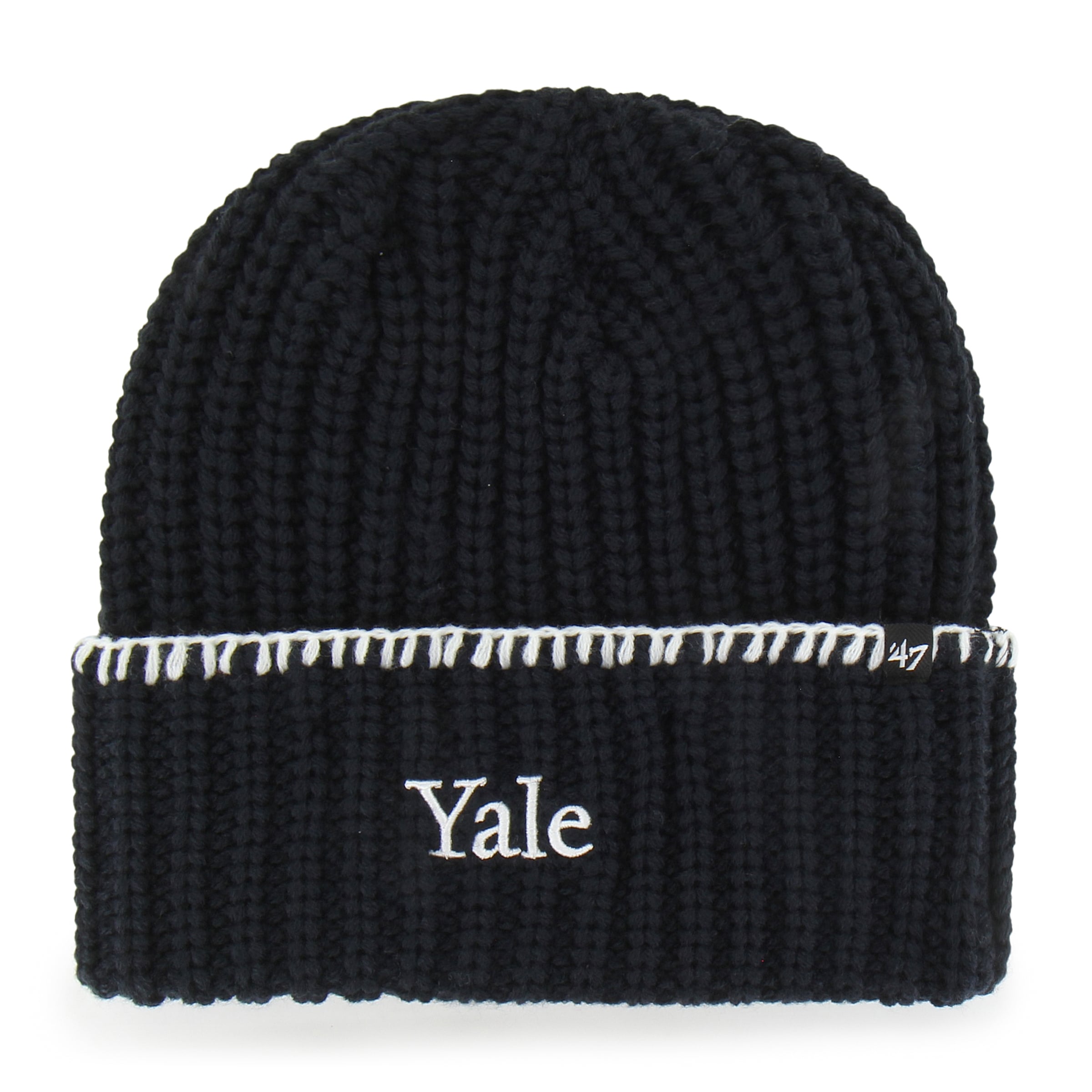 Bonnet à revers en maille point de couverture Yale Bulldogs bleu marine '47 pour femme