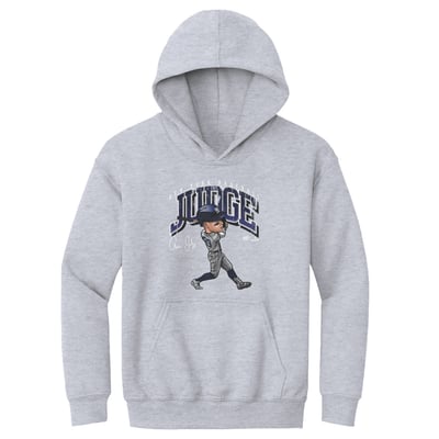 Aaron Judge 500 Level Youth Cartoon Hoodie - Gray