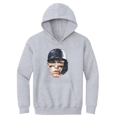 Aaron Judge 500 Level Youth Vintage Head Hoodie - Gray