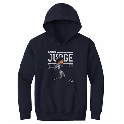 Aaron Judge 500 Level Youth Cartoon Hoodie - Navy