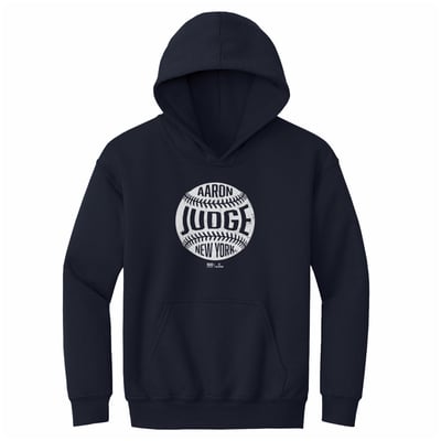 Aaron Judge 500 Level Youth Vintage Baseball Hoodie - Navy