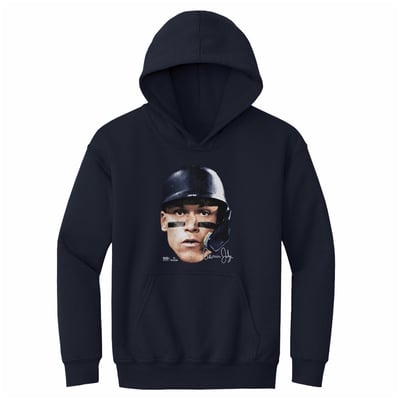 Aaron Judge 500 Level Youth Vintage Head Hoodie - Navy