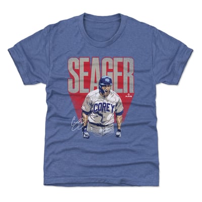 Corey Seager 500 Level Youth Bold T-Shirt - Royal