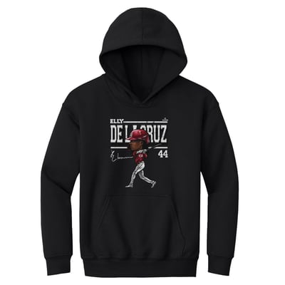Elly De La Cruz 500 Level Youth Cartoon Hoodie - Black