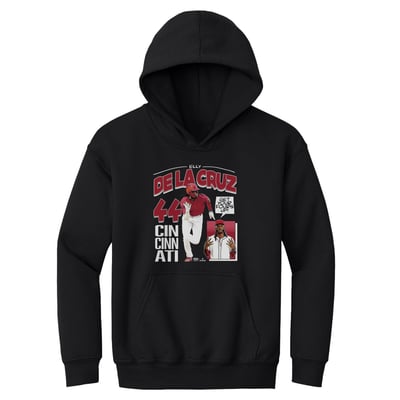 Elly De La Cruz 500 Level Youth Comic Book Hoodie - Black