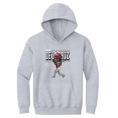 Elly De La Cruz 500 Level Youth Cartoon Hoodie - Gray