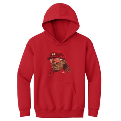 Elly De La Cruz 500 Level Youth Sunglasses Hoodie - Red