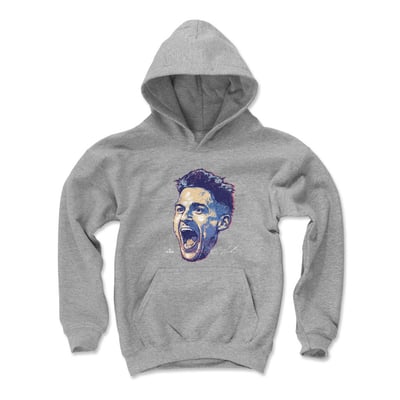 Enrique Hernández 500 Level Youth Scream Hoodie - Gray
