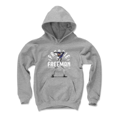 Freddie Freeman 500 Level Youth Arc Hoodie - Gray