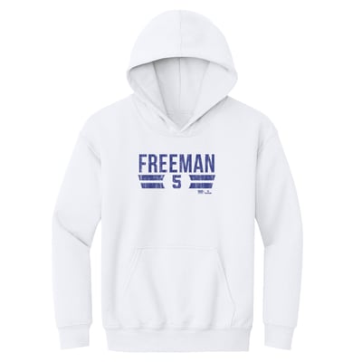 Freddie Freeman 500 Level Youth Font Hoodie - White