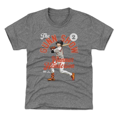 Gunnar Henderson 500 Level Youth The Gunn Show Arc T-Shirt - Gray