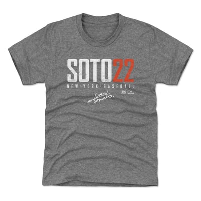 Juan Soto 500 Level Youth Elite T-Shirt - Gray