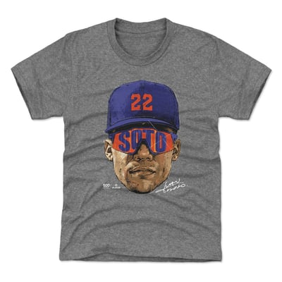 Juan Soto 500 Level Youth Sunglasses T-Shirt - Gray