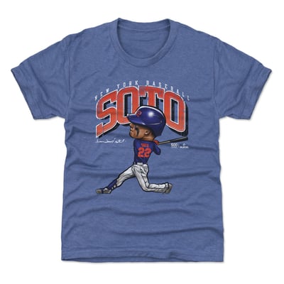 Juan Soto 500 Level Youth Cartoon T-Shirt - Royal