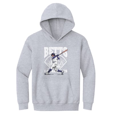 Mookie Betts 500 Level Youth Field Hoodie - Gray