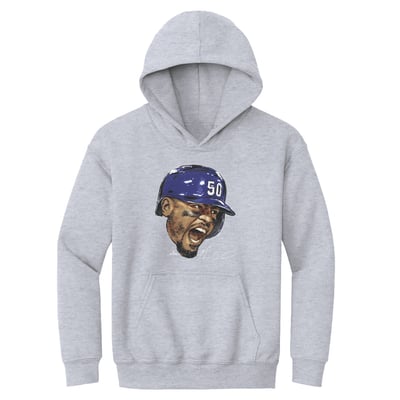 Mookie Betts 500 Level Youth Scream Hoodie - Gray
