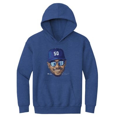 Mookie Betts 500 Level Youth Sunglasses Hoodie - Heather Royal