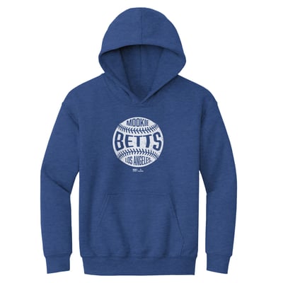 Mookie Betts 500 Level Youth Vintage Baseball Hoodie - Heather Royal