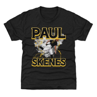 Paul Skenes 500 Level Youth Lightning T-Shirt - Black
