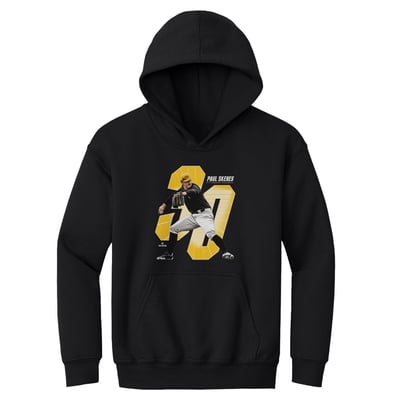 Paul Skenes 500 Level Youth Offset Hoodie - Black