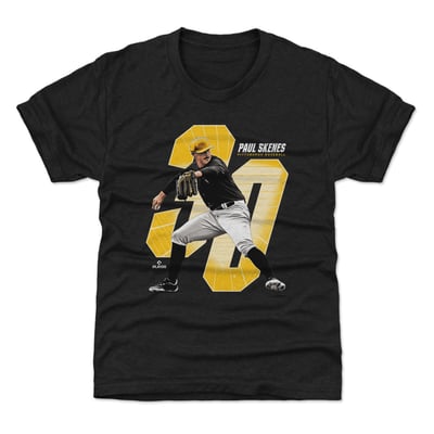 Paul Skenes 500 Level Youth Offset T-Shirt - Black