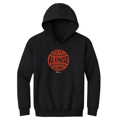 Pete Alonso 500 Level Youth Vintage Baseball Hoodie - Black