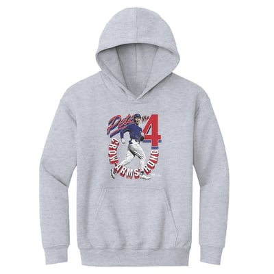 Pete Crow-Armstrong 500 Level Youth Retro Hoodie - Gray