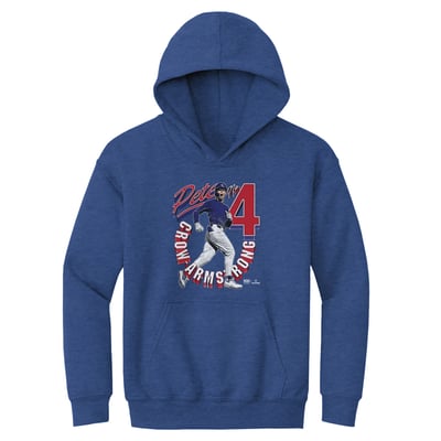 Pete Crow-Armstrong 500 Level Youth Retro Hoodie - Heather Royal