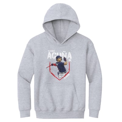 Ronald Acuña Jr. 500 Level Youth Base Hoodie - Gray