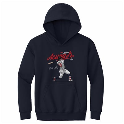 Ronald Acuña Jr. 500 Level Youth Score R Hoodie - Navy