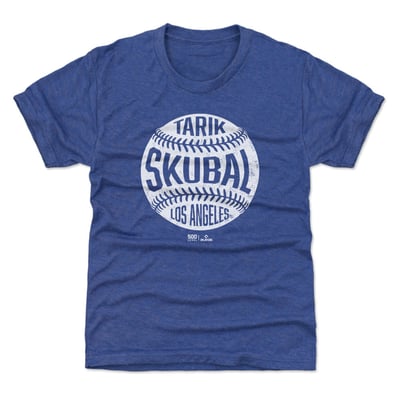 Tarik Skubal 500 Level Youth Vintage Baseball T-Shirt - Royal