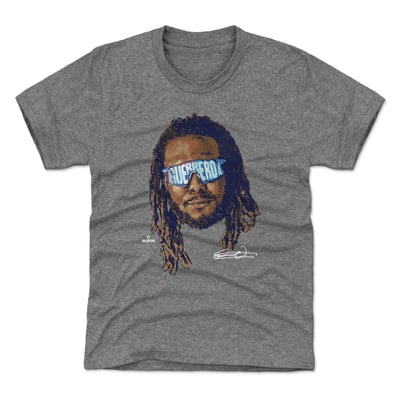 Vladimir Guerrero Jr. 500 Level Youth Sunglasses T-Shirt - Gray