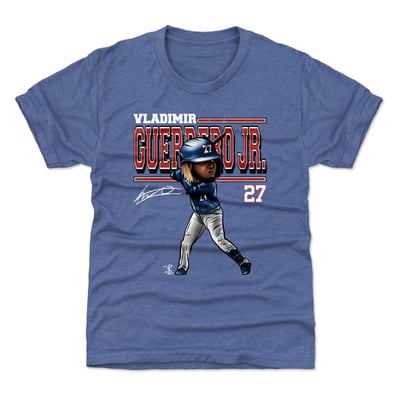 Vladimir Guerrero Jr. 500 Level Youth Cartoon T-Shirt - Royal