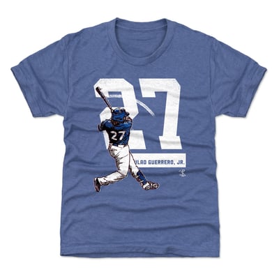 Vladimir Guerrero Jr. 500 Level Youth Grunge T-Shirt - Royal