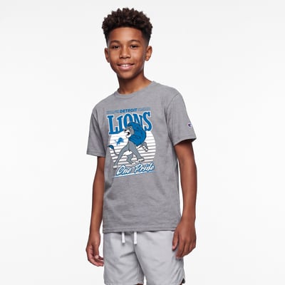Detroit Lions Disney x Champion Youth Simba T-Shirt - Heather Gray