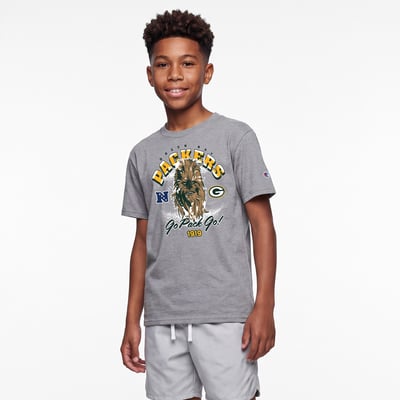 Green Bay Packers Disney x Champion Youth Chewbacca T-Shirt - Heather Gray