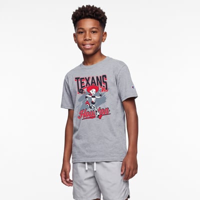 Houston Texans Disney x Champion Youth Jessie T-Shirt - Heather Gray