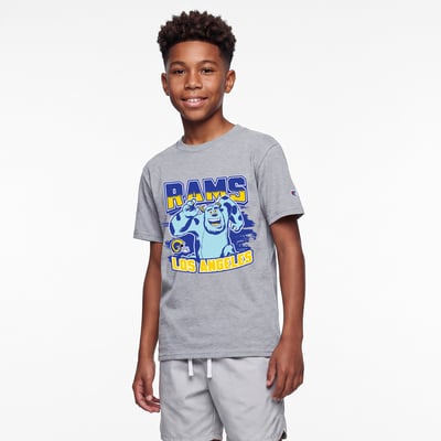 Los Angeles Rams Disney x Champion Youth Sulley T-Shirt - Heather Gray