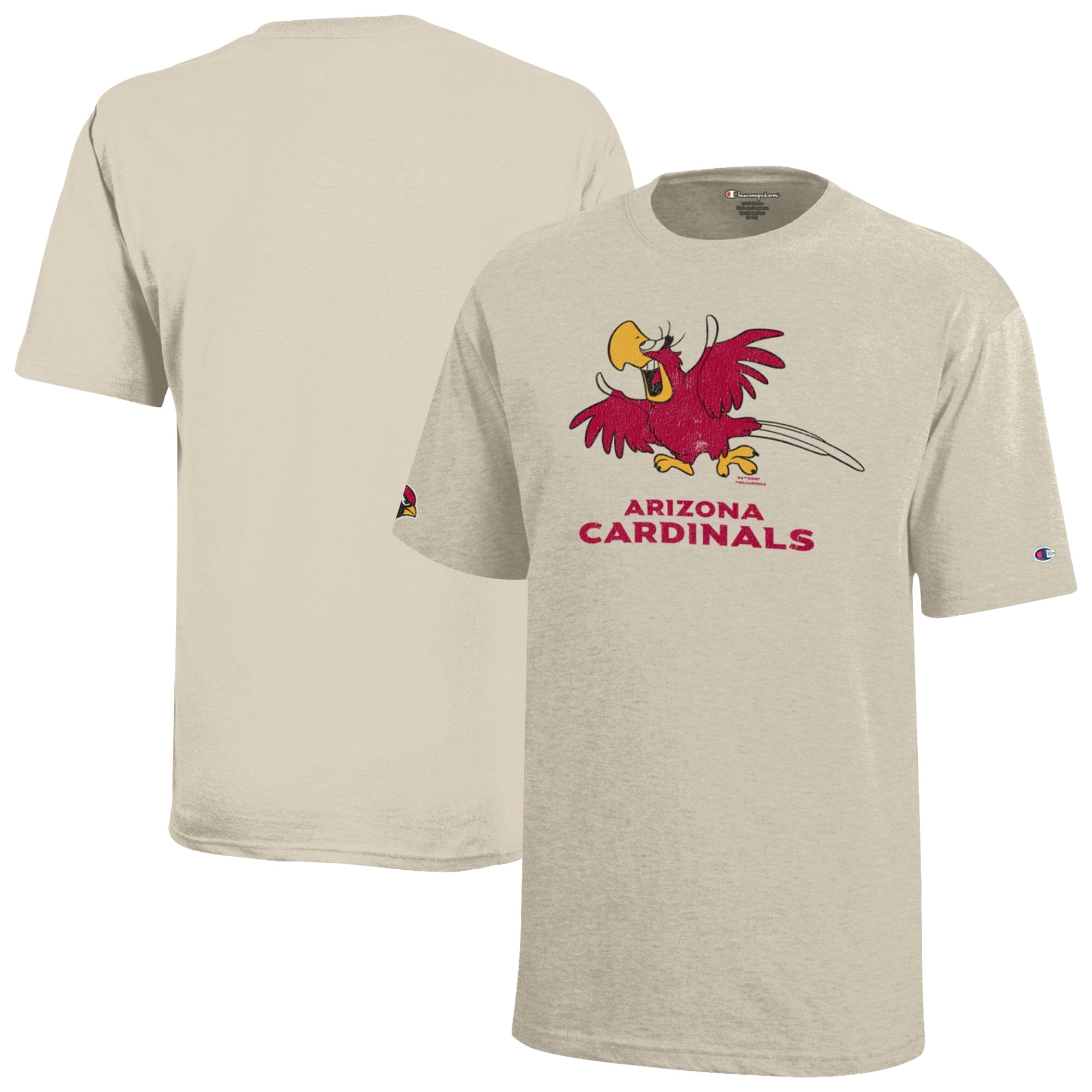 Youth Disney x Champion Oatmeal Arizona Cardinals Iago T-Shirt