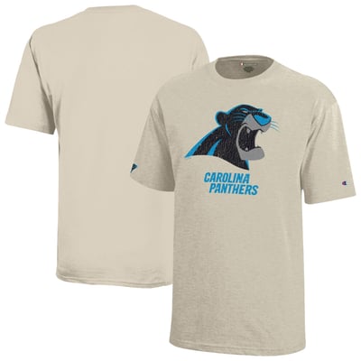 Carolina Panthers Disney x Champion Youth Bagheera T-Shirt - Oatmeal