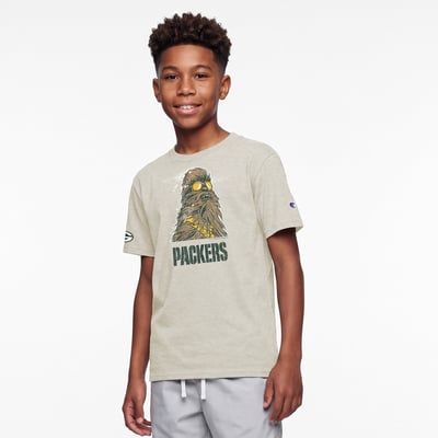 Green Bay Packers Disney x Champion Youth Chewbacca T-Shirt - Oatmeal