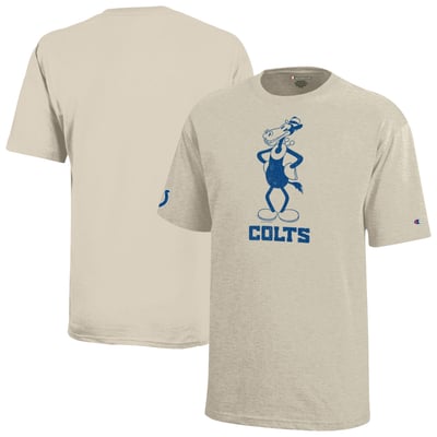 Indianapolis Colts Disney x Champion Youth Horace Horsecollar T-Shirt - Oatmeal