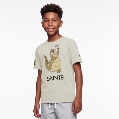 New Orleans Saints Disney x Champion Youth Louis T-Shirt - Oatmeal
