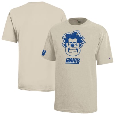 New York Giants Disney x Champion Youth Wreck-It Ralph T-Shirt - Oatmeal