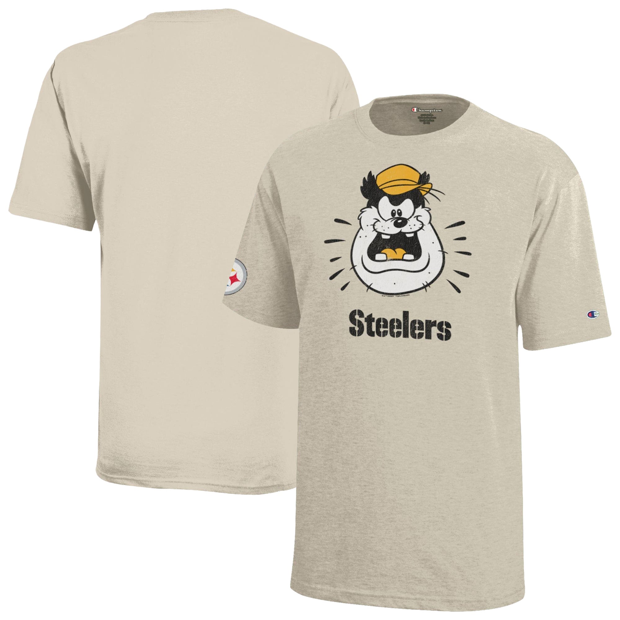 T-shirt enfant Disney x Champion Oatmeal Pittsburgh Steelers Pete