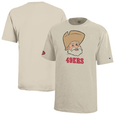 San Francisco 49ers Disney x Champion Youth Stinky Pete T-Shirt - Oatmeal